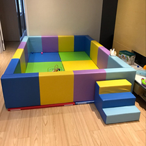 Early education parent-child kindergarten playground software ocean ball pool childrens fence rectangular combination wave ball pool