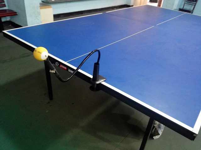 Table tennis ອຸປະກອນການຝຶກອົບຮົມຕົນເອງເຕັກນິກການດໍາເນີນການ shaping ball machine extended version plastic clip home professional