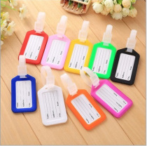 Hard plastic pp luggage tag Luggage tag Suitcase check-in tag Boarding pass multicolor