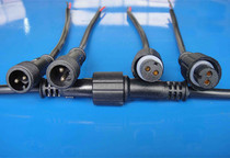  Waterproof male and female plug 2-core waterproof wire LED power supply quick connector Wire connector plug-in