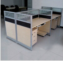 Qingdao office furniture 4-person screen combination computer staff table simple modern board two-person staff Station