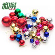 Christmas decorations 36 Mixed Christmas balls Plastic bright balls Electroplated color balls Window decoration scene stage layout