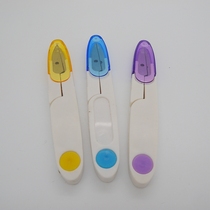 Weaving tool transparent scissors with lid