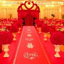 Red carpet One-time wedding Wedding red carpet Festive opening celebration Thickened carpet Red carpet