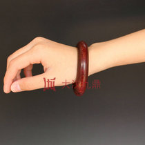 Han Jiuding Indian leaf rosewood bracelet Log rosewood bracelet Womens round mahogany solid wood bracelet bracelet