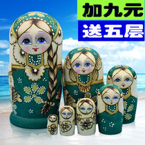 Matryoshka imported seven layers of formaldehyde-free basswood 7 layers of traditional handicrafts childrens puzzle 58