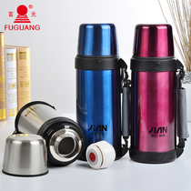 Fuguang kettle large capacity 1800 ml stainless steel outdoor 1 5 liters home wide mouth pot 1 liter tourism insulation pot