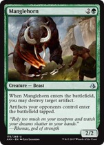 Brute beast Manglehorn Chicken Leg Mushrooms Card ten thousand Chiffle MTG English AKH-175 Amenkai
