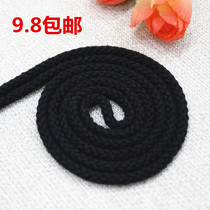 cotton hemp rope 5mm whole cotton First class yarn black and white eight strands of rope cotton rope pure cotton rope with cotton rope cotton rope cotton rope