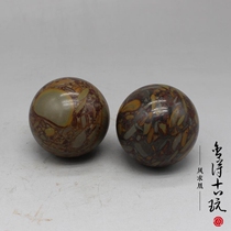 Natural Jade Nuwa stone handball middle-aged fitness ball health ball health ball pair of 5CM handlebar hand play