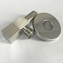 Submarine angle valve package F304 fine copper Matt brushed hot and cold water triangle valve set toilet basin table vegetable basin