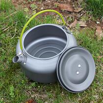 Outdoor Barbecue Kettle Self-Driving Camping Portable Kettle Lingen Kettle Picnic Coffee Maker Teapot Camping Equipment 1 2L
