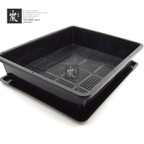 38cm plant transfer basket fleshy nursery pot black flowerpot pallet rack planting basket with supporting base
