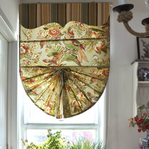 Roman curtain fan-shaped lifting curtain European curtain professional custom parrot