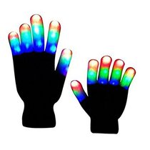 Flashing Colorful LED Light Up Show Gloves Novelty Christm