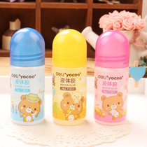 Deli liquid glue Cartoon handmade glue 35ml liquid glue Deli student handmade glue stationery