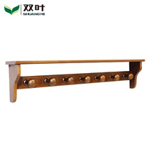 Double leaf furniture solid wood Chinese style modern simple bedroom clothes hanging