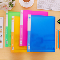 A4 30-hole binder shell transparent Insert file bag multi-layer student test paper storage clip music clip
