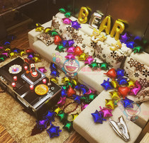 Stars Aluminum Film Balloon Birthday Party Party Peach Hearts Wedding Celebration Items 10 Inch Wedding House Venue Arrangement