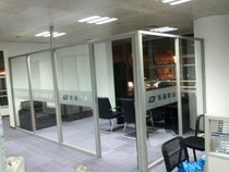 Office partition partition wall glass high partition aluminum alloy shutter partition custom size 45576080