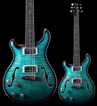 Custom Right Hand PRSs Private Stock Hollowbody Hollow Blue Electric Guitar
