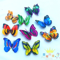  Kindergarten decorations double-layer simulation 3D three-dimensional butterfly wallpaper Home living room bedroom childrens room decoration curtains
