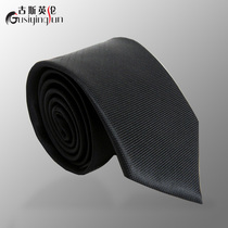 Men's Tie Korean Business Dress 6cm Plaid Black Tie Men Interview Wedding Tie Men