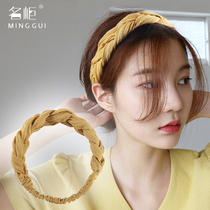 2018 new chic wind twist hair band wide edge Super fairy face hair band Sen womens headband simple sweet jewelry