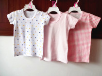 Men and women childrens short-sleeved new round neck short-sleeved shirt T-shirt childrens base shirt