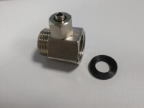 Body Cleaner Special Joint Copper Tee Copper joint brass piece metal fittings 4 Sub-copper hexagonal inner and outer silk inner teeth