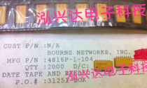 4816P-001-104 4816P-1-104LF 100K 1% 16-pin resistor SMD network exclusion