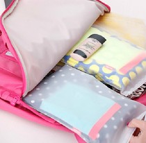 Liu Tao same travel storage bag frosted waterproof sealed bag clothing zipper bag ziplock bag luggage luggage bag