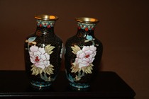 60s authentic Beijing old cloisonne vase price