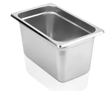 1 4 Stainless steel high American anti-extrusion portion basin Stainless Steel European portion basin Food Ice cream plate Portion basin cover