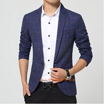2021 new casual suits Mens Inn Ssuit young Western suit Youth fall jacket mens plaid single western blouses