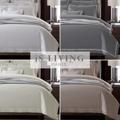 High-grade cotton polished four-piece set 100 Egyptian long-staple cotton five-star hotel solid color nude sleeping bedding