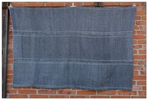 Brocade quilt face old brocade handmade brocade Guangxi double-sided small black grid cotton 164 * 107cm 3-23