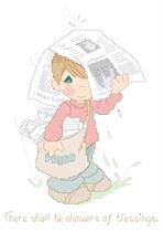 Cross stitch electronic drawings 4422 water drop doll 155 cute cartoon 99W * 141H21 color PAT source file