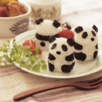  Panda Paparazzi Rice Dough Mold Suit Children Lunchai Japanese Sushi Model Rice Diy Purple Vegetable Meal Kits