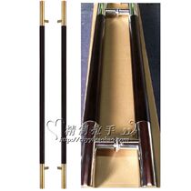 Chinese style simple door handle log big handle stainless steel glass door handle modern sliding door wooden door handle