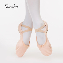 France Sansha Sansha ballet dance shoes practice shoes Professional female art examination soft sole meat pink camel instep