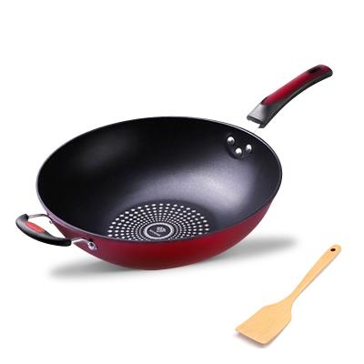 Sauté pan multifunction not complacent pan smokeless pan Home pancake pan large spoonful pan flat bottom pan with easy cleaning