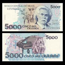 (America) new Inc Brazil 5000 crueiro foreign banknotes