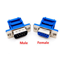 20PCS D-SUB 9-pin DB9 Female Male IDC crimp adapter plug for