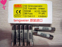 6 * 32 SIBA FF500MA 1000V fuse instrument with 15B 17B 18B insurance tube original