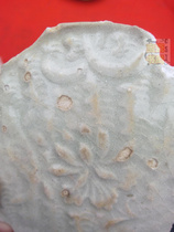  Song Dynasty Yingqing printed floral pattern ancient porcelain pieces Old porcelain antiques Antique collection genuine old objects porcelain pot porcelain stove