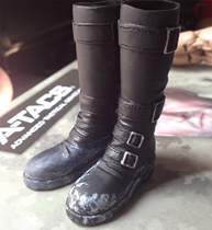 Kumik 1 6 Soldiers Accessories Black Long Barrel Boots Tactical Fighting Boots WWII Officer Male