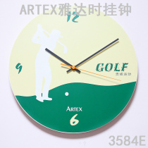 ARTEX ARTEX wooden wall clock 3584E Durable study bedside fashion simple cute Golf simple