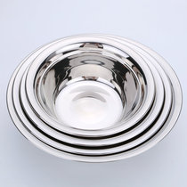 Buy 5 get 1 free 304 stainless steel deep basin thick mirror polished stainless steel vegetable basin Soup basin Noodle basin Seasoning basin