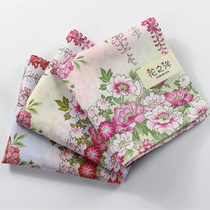 (To) Japanese wind cotton Lady handkerchief female handkerchief printing female handkerchief high-end gift handkerchief